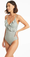 Load image into Gallery viewer, Capri frill wrap one piece-khaki
