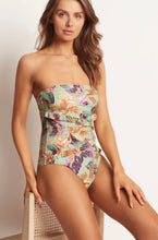 Load image into Gallery viewer, Bliss spliced frill bandeau one piece